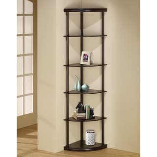 Coaster Furniture Bonwick Cappuccino Corner Bookcase