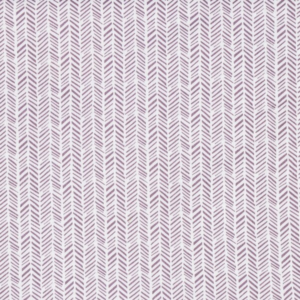 Lilac Herringbone Deluxe Flannel Fitted Crib Sheet