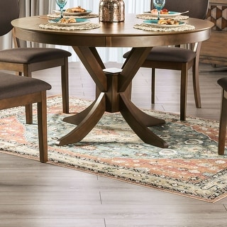 Furniture of America Oskam I Traditional Walnut 53-inch Dining Table