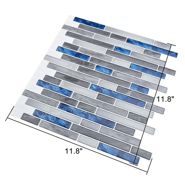 Art3d Peel and Stick Kitchen Backsplash, Self-Adhesive Wall Tile Stone Design, 10 Sheets