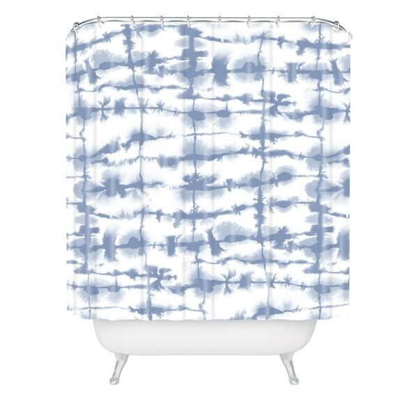 Deny Designs Lateral Slate Blue Shower Curtain