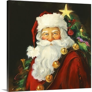 GreatBIGCanvas "Santa Portrait" by Susan Comish Christmas Canvas Wall Art