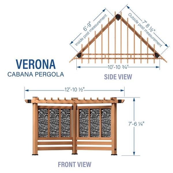 Backyard Discovery Bamboo Verona Cabana Pergola