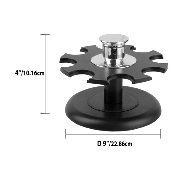 Revolving 8-Jar Spice Rack Set, Black