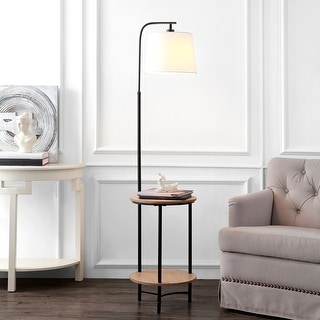SAFAVIEH Lighting Henley 63-inch LED 2-shelf Floor Lamp - 15" W x 15" L x 63" H
