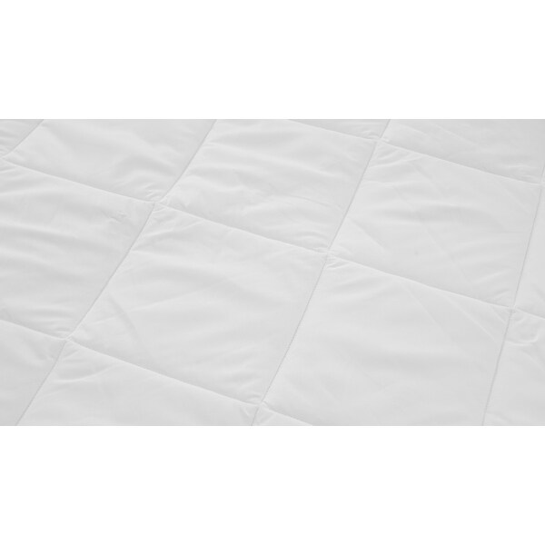 Springloft Brushed Microfiber Hypoallergenic Waterproof Mattress Pad - White
