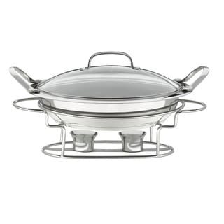 Cuisinart 7BSR-28 Classic Entertaining 3-Qt. Stainless Round Buffet Server - 3 Qt.