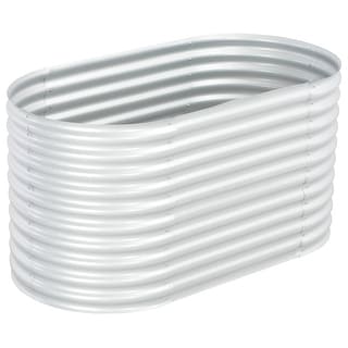 vidaXL Garden Raised Bed 62.9"x31.4"x31.8" galvanized Steel Silver