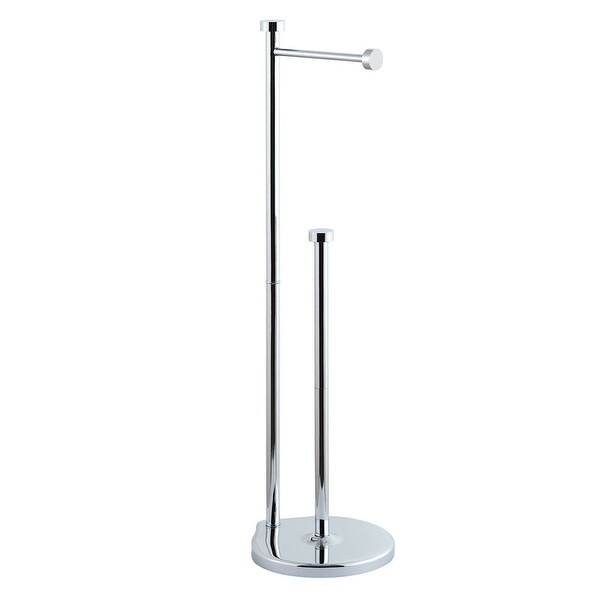 Free Standing Toilet Paper Holder Stand with Reserve