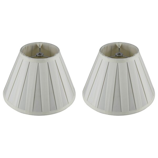 Empire Box Pleat Lamp Shade, 5" Top, 10" Bottom, 7" Slant