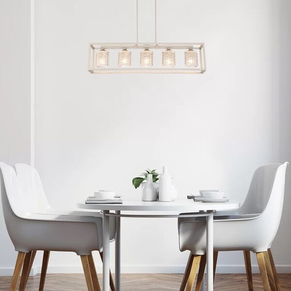 5 - Light Kitchen Island Linear Pendant