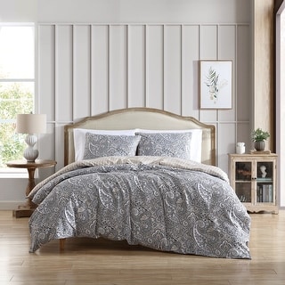 Stone Cottage Lancaster Reversible Cotton Grey Comforter Set