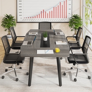 6FT Conference Table, Boat Shaped Meeting Table