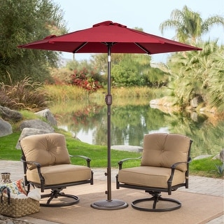 Outdoor 7.2 ft Patio Umbrella Patio Market Umbrella with Crank