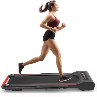 Basic Walking Pad Under Desk, 2.5 Hp Cardio Training Machine with Lcd Display for Office and Home, Easy Storage