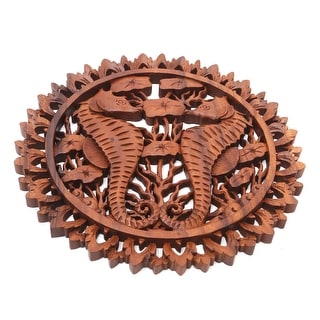 Novica Handmade Bath Day Ceramic And Teak Wood Bath Accessory Set (3 Pieces)