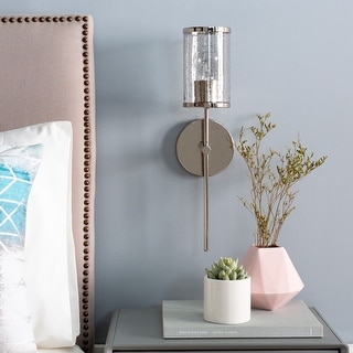 Artistic Weavers Lizel Textured Glass Modern Wall Sconce - 19"H x 5.125"W x 5.5"D