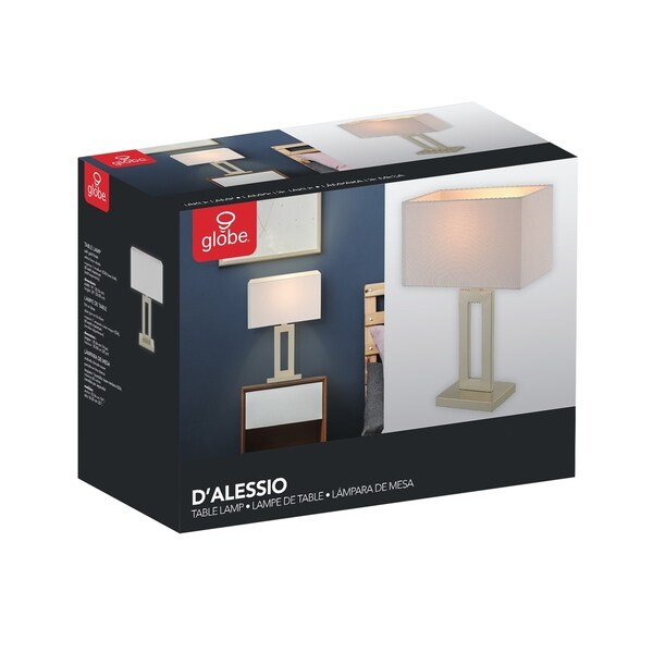 Copper Grove Khmelny 20-inch Matte Table Lamp with White Linen Shade