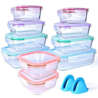 Glass food storage containers