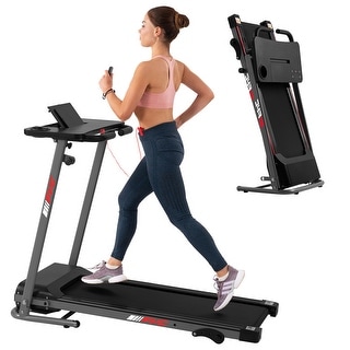 2.5Hp Compact Electric Treadmill for Running and Walking Foldable Portable Running Machine for Small Spaces Workout