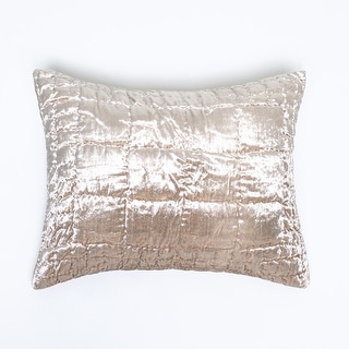 Grednar Oyster Cotton Velvet Pillow Sham