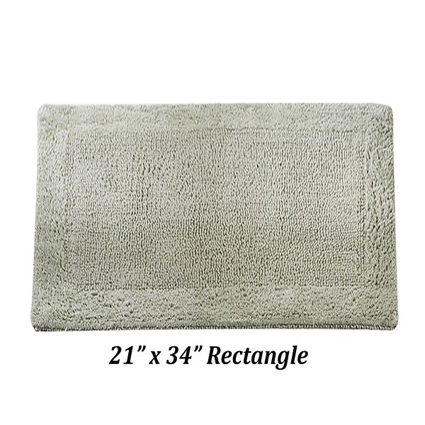 Better Trends Edge Collection 100% Cotton Reversible Tufted Bath Rugs