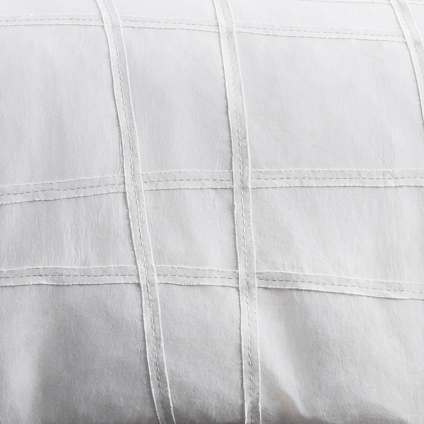 Lesleigh White Modern Duvet Cover Set