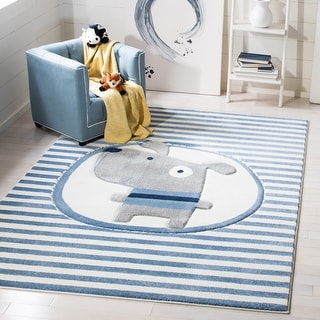 SAFAVIEH Carousel Kids Brunhildis Stripe Dog Rug