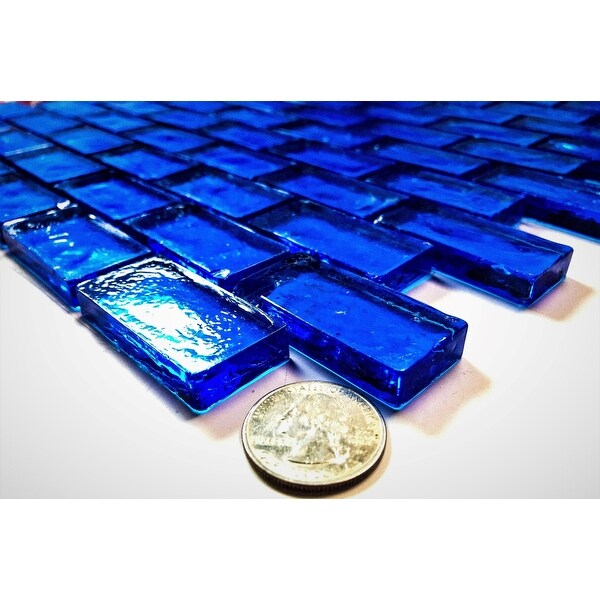 Miseno BLDFFL0102 Swimming Pool - 1" x 2" Rectangle Floor and Wall - Ocean Blue