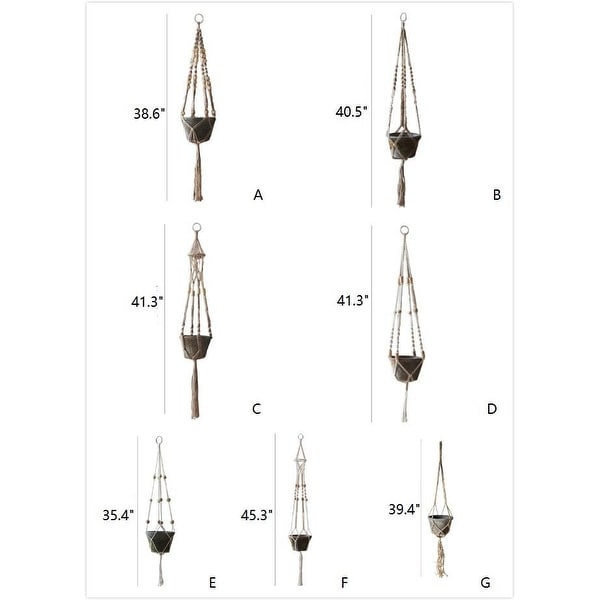 RusticReach Cotton Hemp Rope Planter Hanger