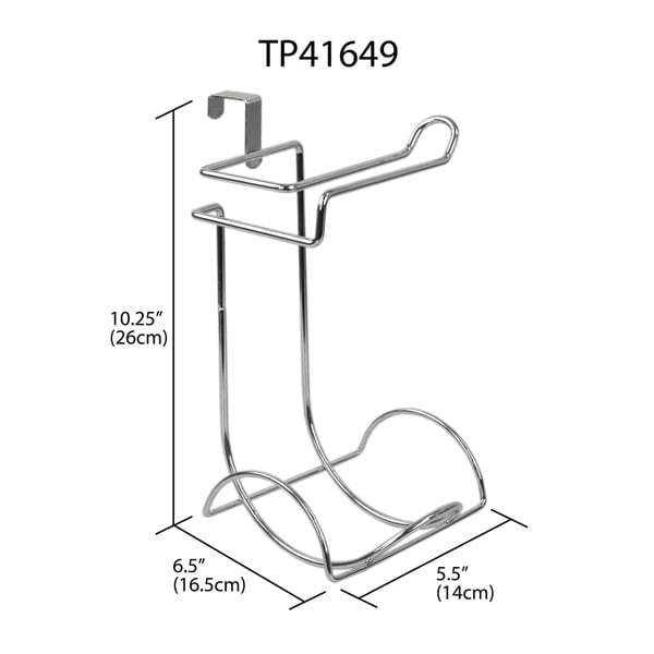 Steel Over the Tank Toilet Paper Holder
