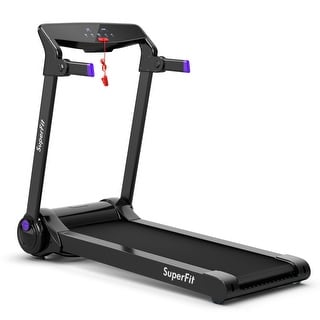 3HP Folding Electric Treadmill Running Machine with Bluetooth Speaker - 60.5" x 30.5" x 47.5"(L x W x H)