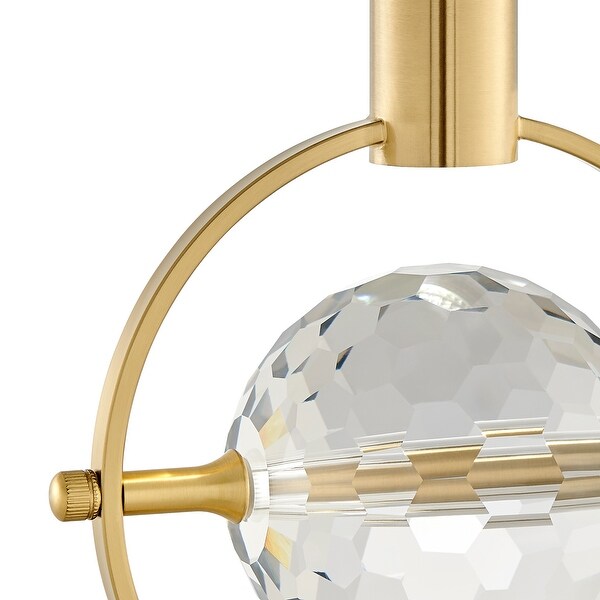 Hollywood 1 Light Pendant // Gold - Circle