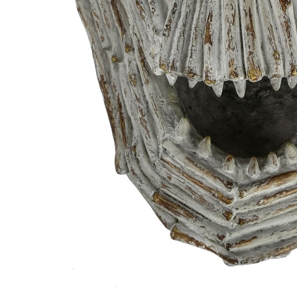 15" Halloween Driftwood Ghost Face - Gray - 15 in