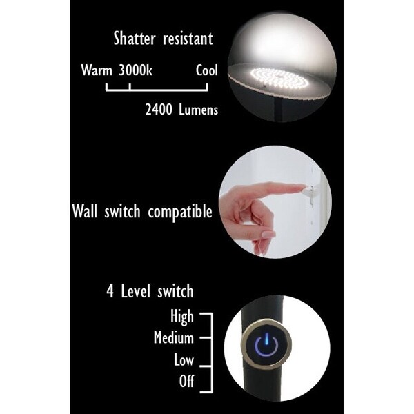 SINTECHNO Contemporary Touch LED Floor Lamp - See Details