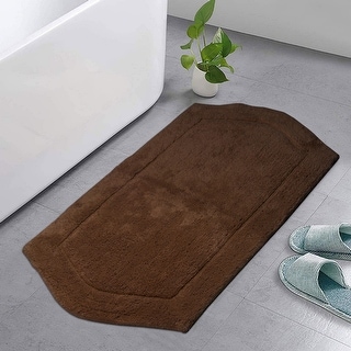 Home Weavers Waterford Collection Absorbent Cotton Machine Washable and Dry 24"x40" Bath Rug