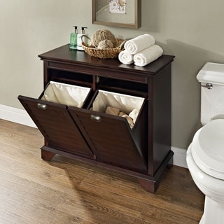 Lydia Espresso Linen Hamper