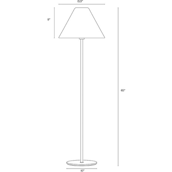 Brightech Mika LED Floor Lamp - Brass