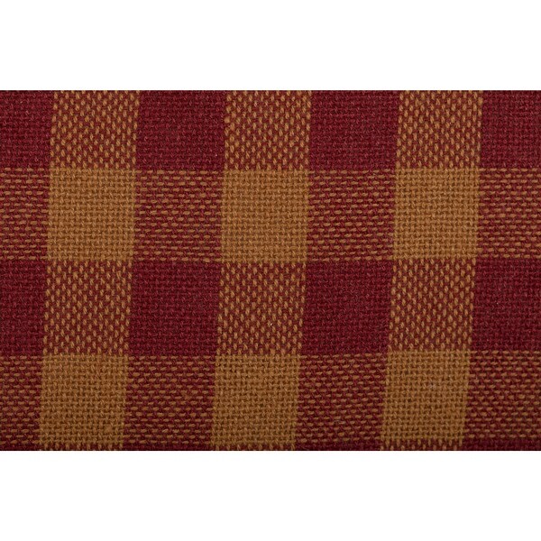 Burgundy Check Chair Pad