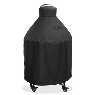 22" Ceramic Grill Cover, Large Kamado BBQ Grill, Universal Fit 31"x40" - Black - 31" Dia x 40" - Ceramic Grill