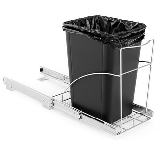 Costway Pull Out Trash Can Under Cabinet Sink Roll-Out Rack Slide Out - See Details