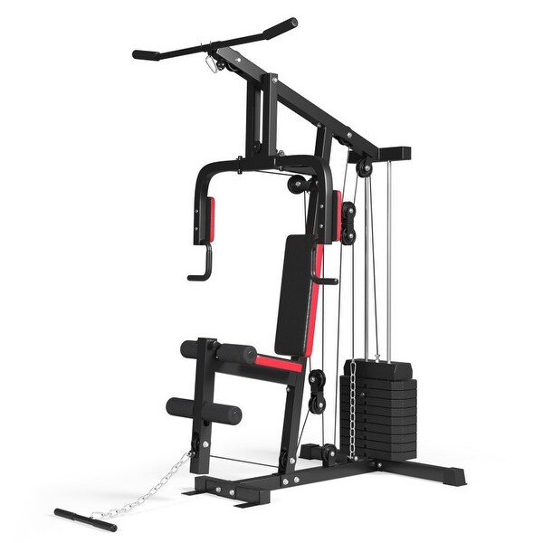 Multifunction Cross Trainer Workout Machine - 50" x 39" x 82" (L x W x H)