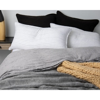 Cambree White Linen Blend Pillow Sham