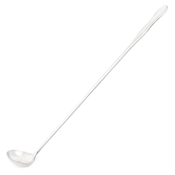 Stainless Steel Drink Stir Teaspoon Coffee Seasoning Spoon 30cm Long - Silver - 12"Length