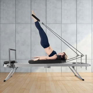 ZENOVA Pilates Reformer，Foldable Pilates Reformer Machine for Home and Gym Use to Balanced Body
