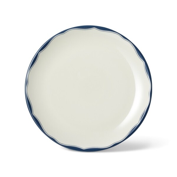 Brittany Navy 12 Piece Porcelain Dinnerware Set, Service for 4