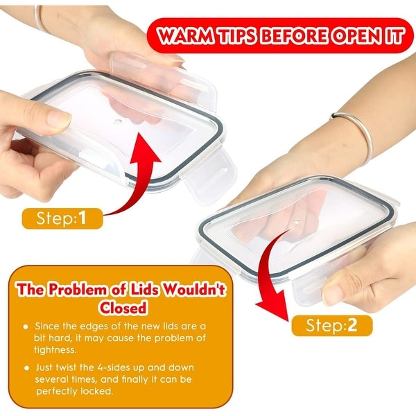 Sealed food storage containers