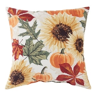 Sunflowers Fall Throw Pillow
