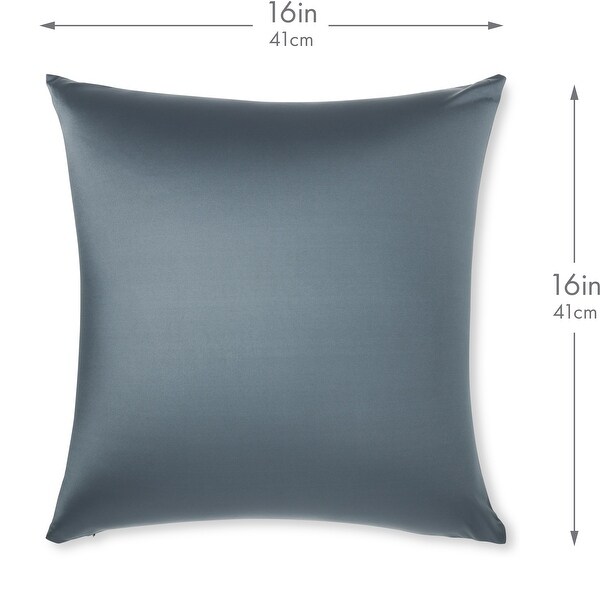 Throw Pillow Cozy Soft Microbead Dark Slate Grey: 1 Pc