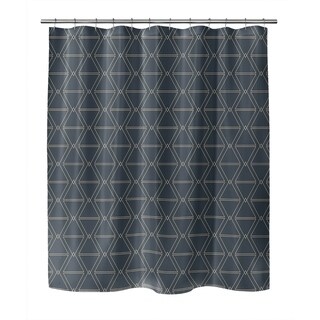 ISOSCELES CHARCOAL Shower Curtain By Kavka Designs